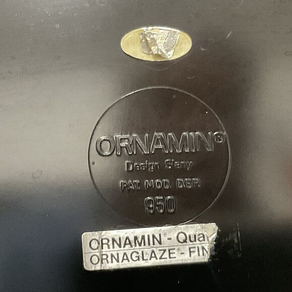 Vtg Ornamin Black White Serving Platter Tray Sections Charcuterie Heavy Melamine - Picture 4 of 5